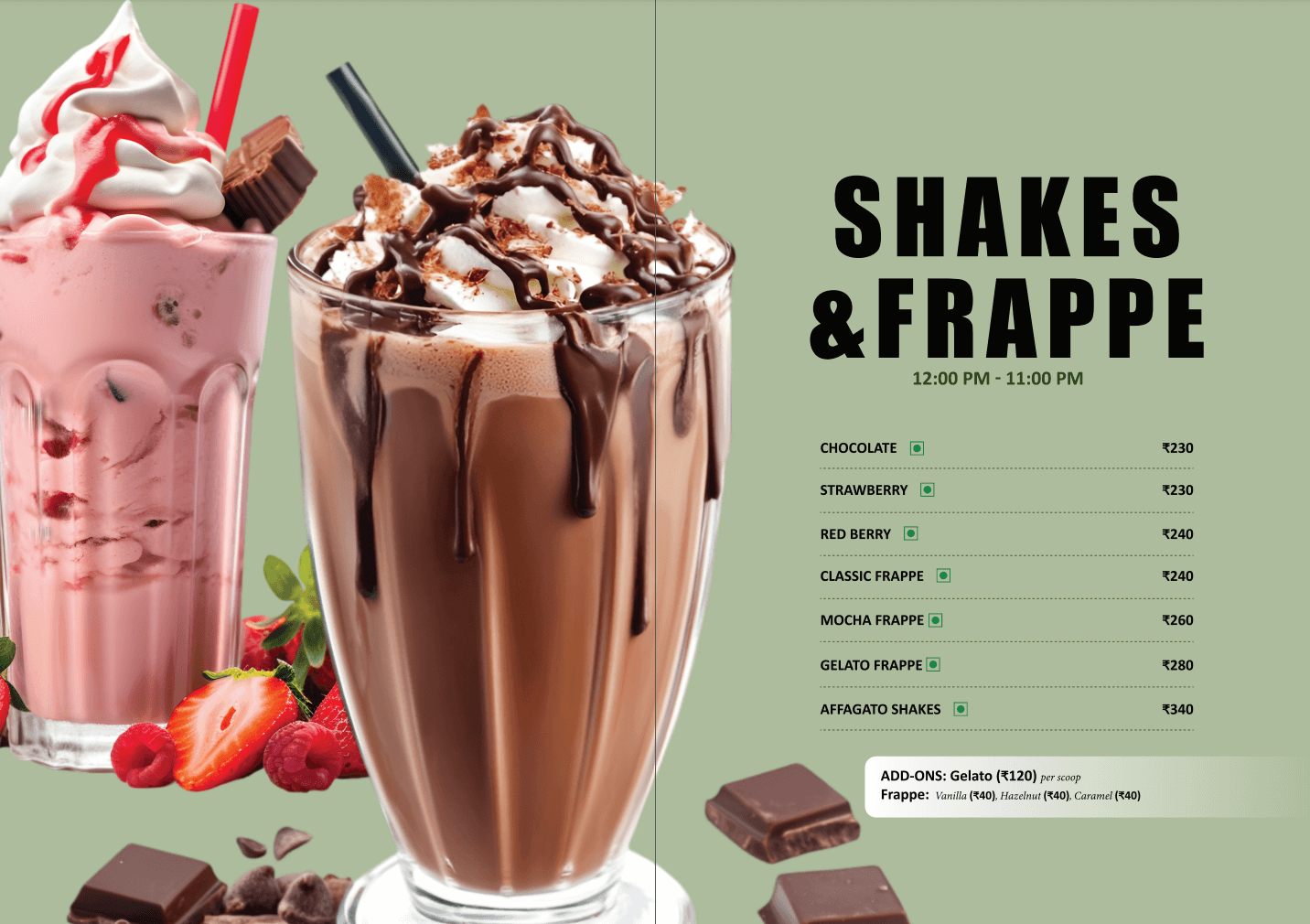 Meloghrano hot kitchen menu