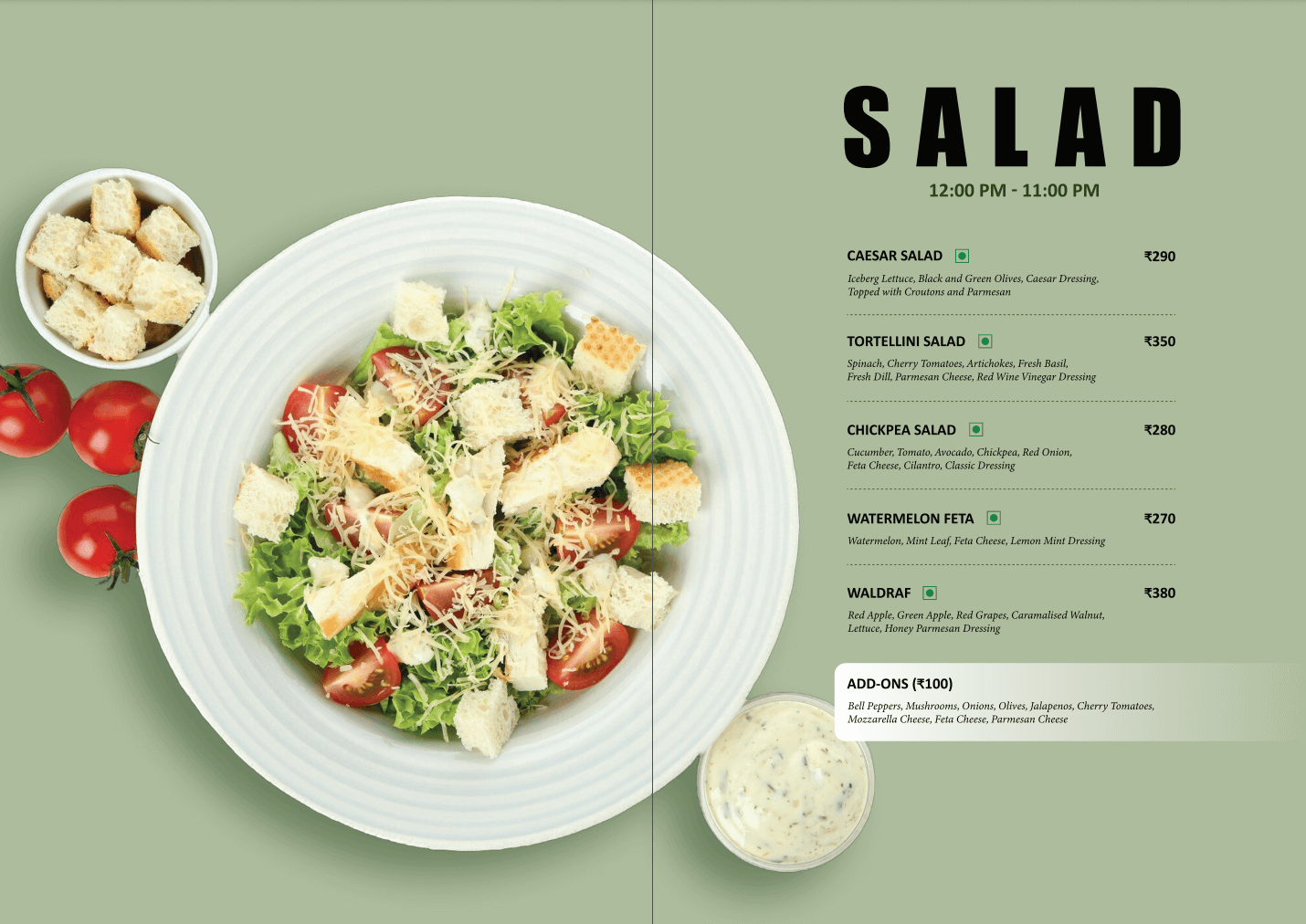 Meloghrano cold drinks menu