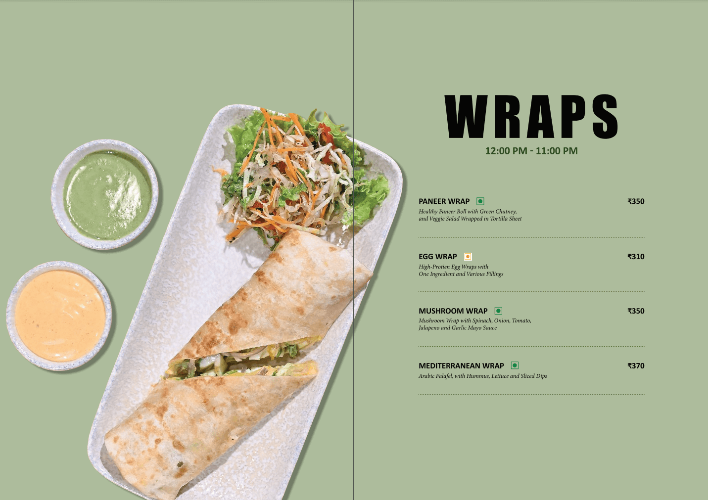 Meloghrano salad options